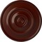 Ekena Millwork Traditional Reece Ceiling Medallion (Canopies up to 5 7/8"), 24 3/8"OD x 1 1/8"P, Brushed Mahogany CM24REBMF - alternate 1